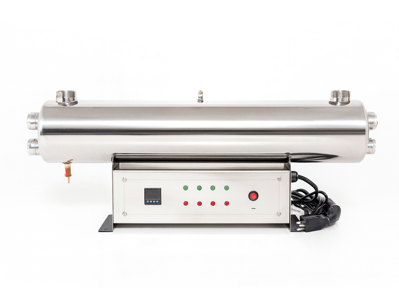 Bộ đèn UV diệt khuẩn nước SS 220W 48GPM lưu lượng 11m3h