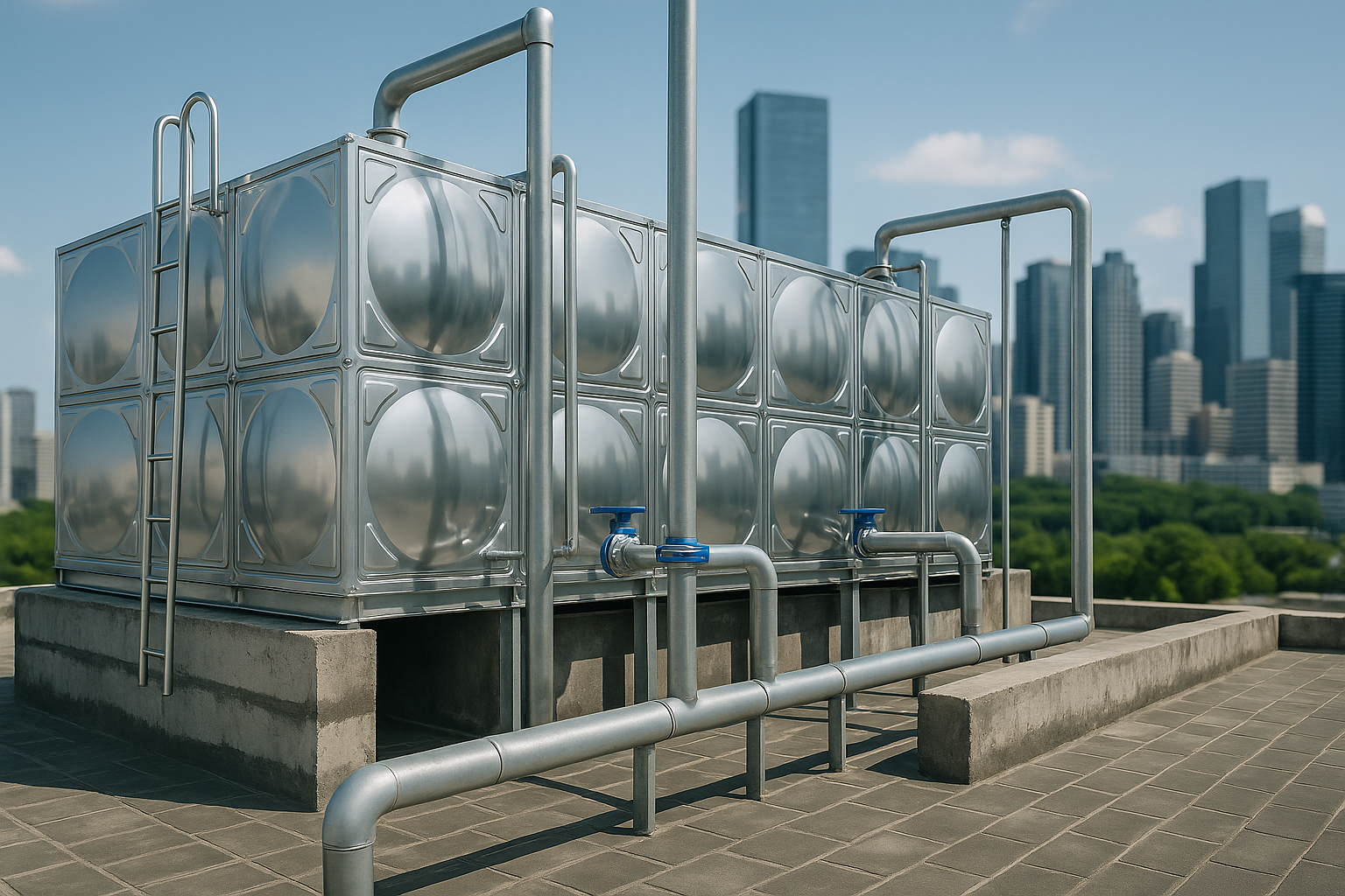 Hệ thống xử lý nước sinh hoạt bằng bồn Inox